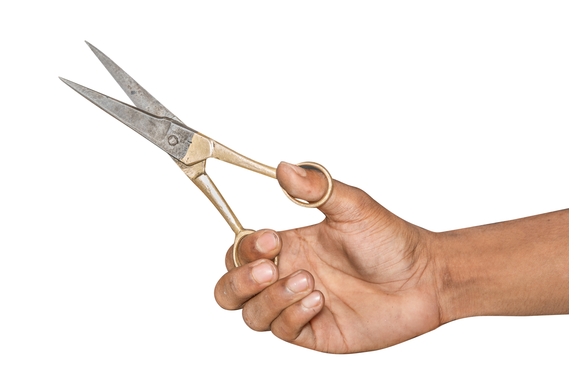 Scissors in hand cut something on a PNG background 10063643 PNG