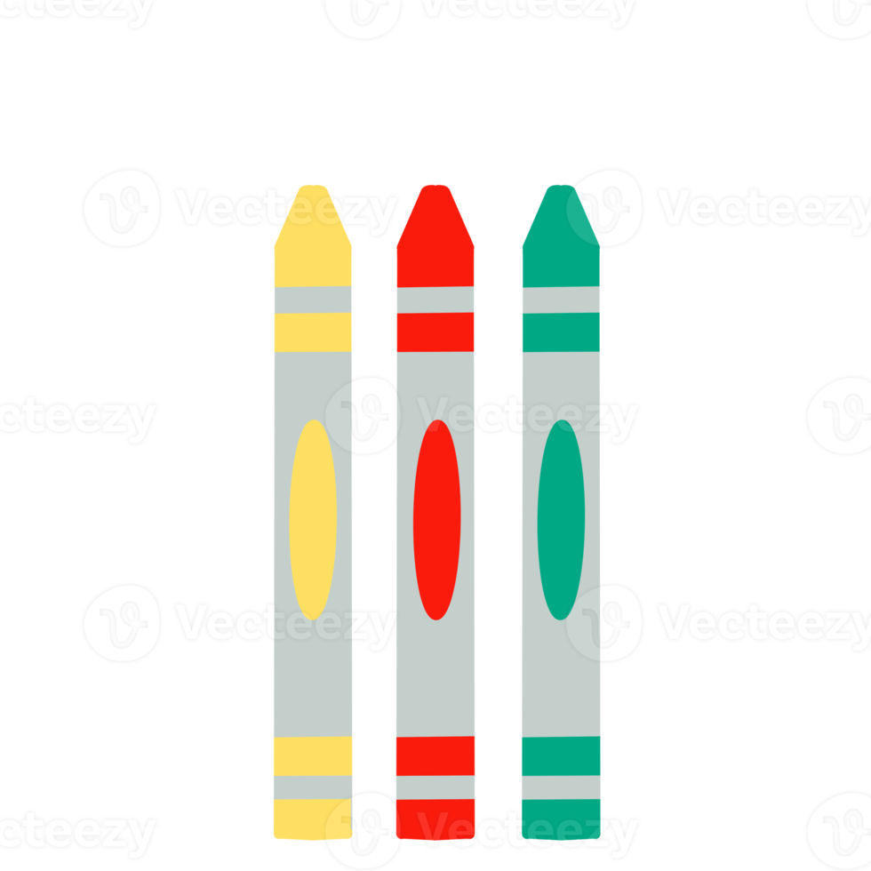 graphique de trois crayons png