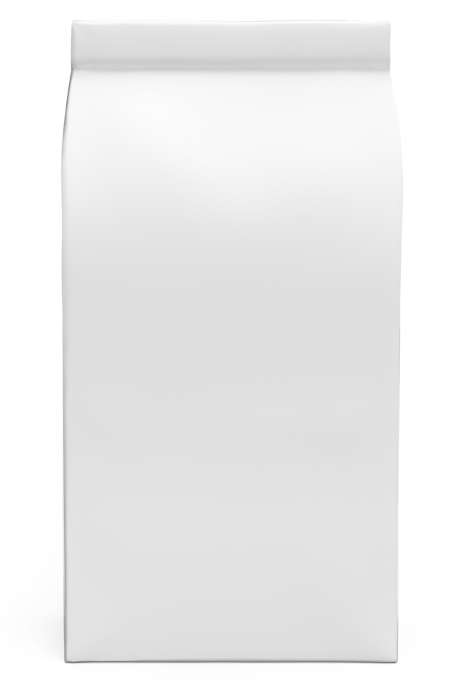 Coffee bag white for mockup. png