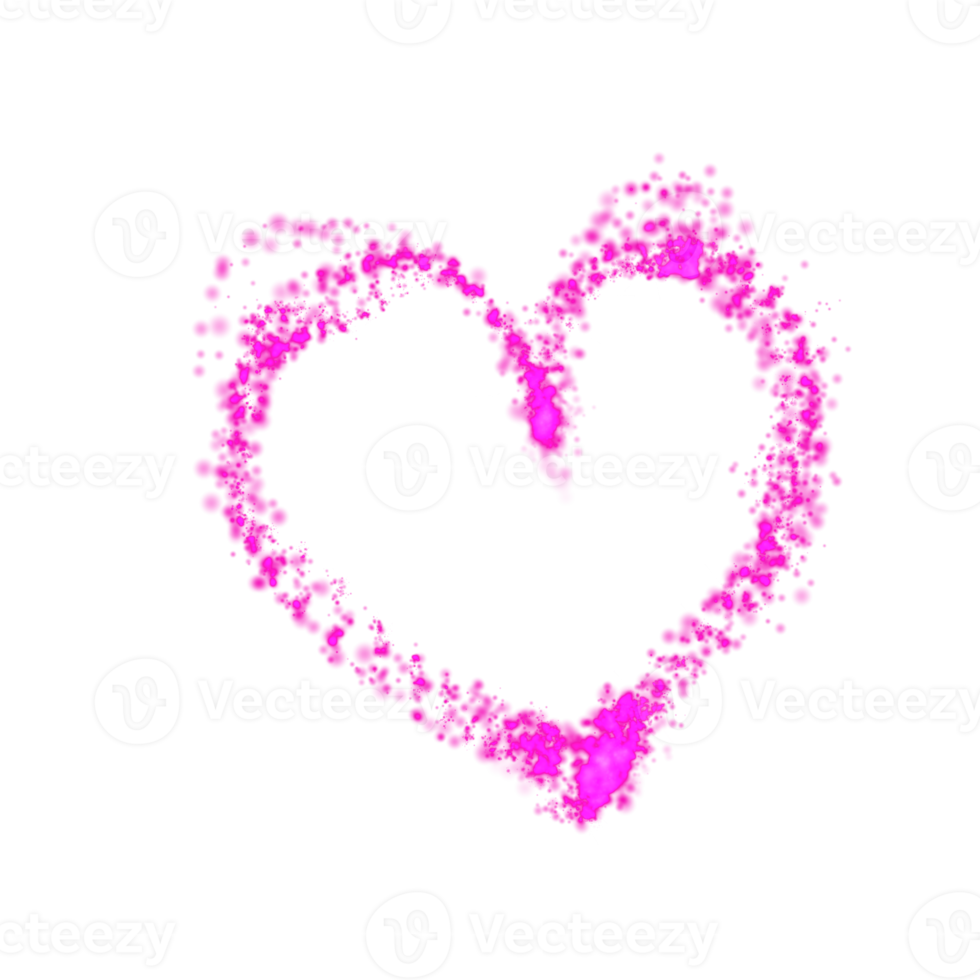 The abstract heart is transparent, bright and airy 10064111 PNG