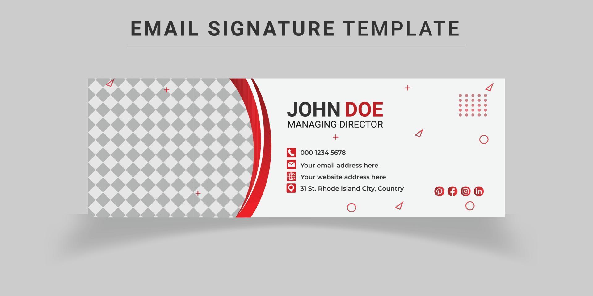 Email Signature Templates vector