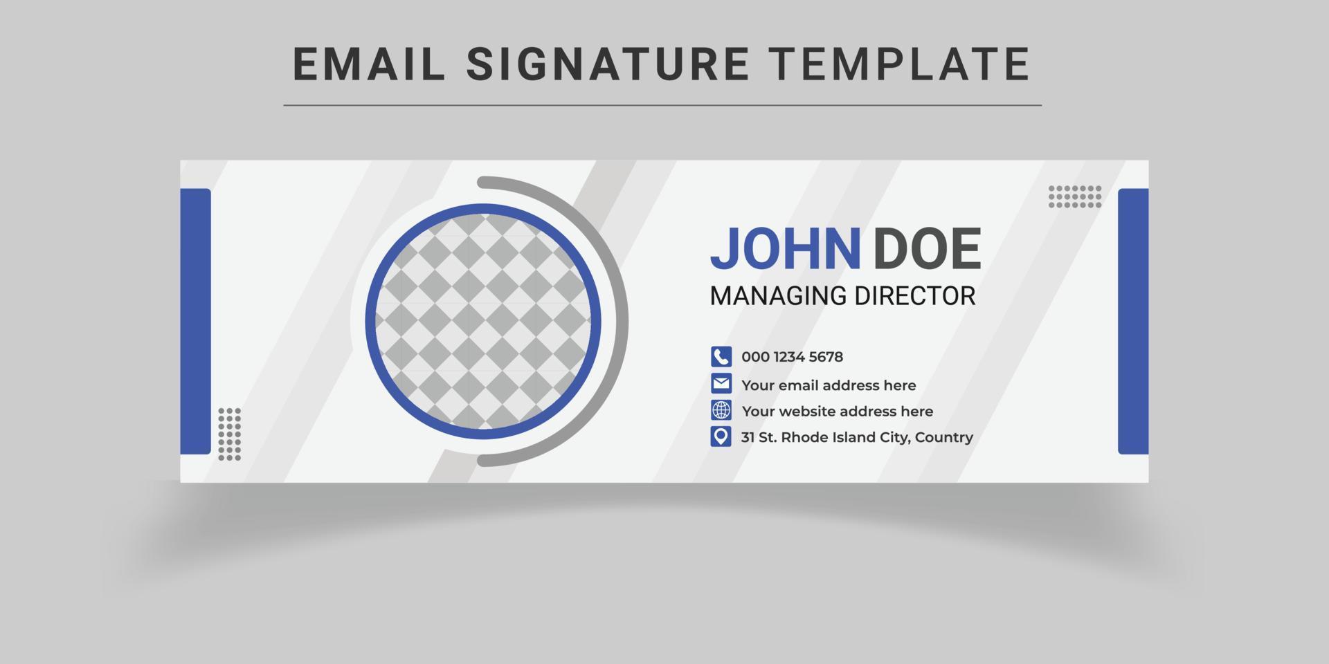 Email Signature Templates vector