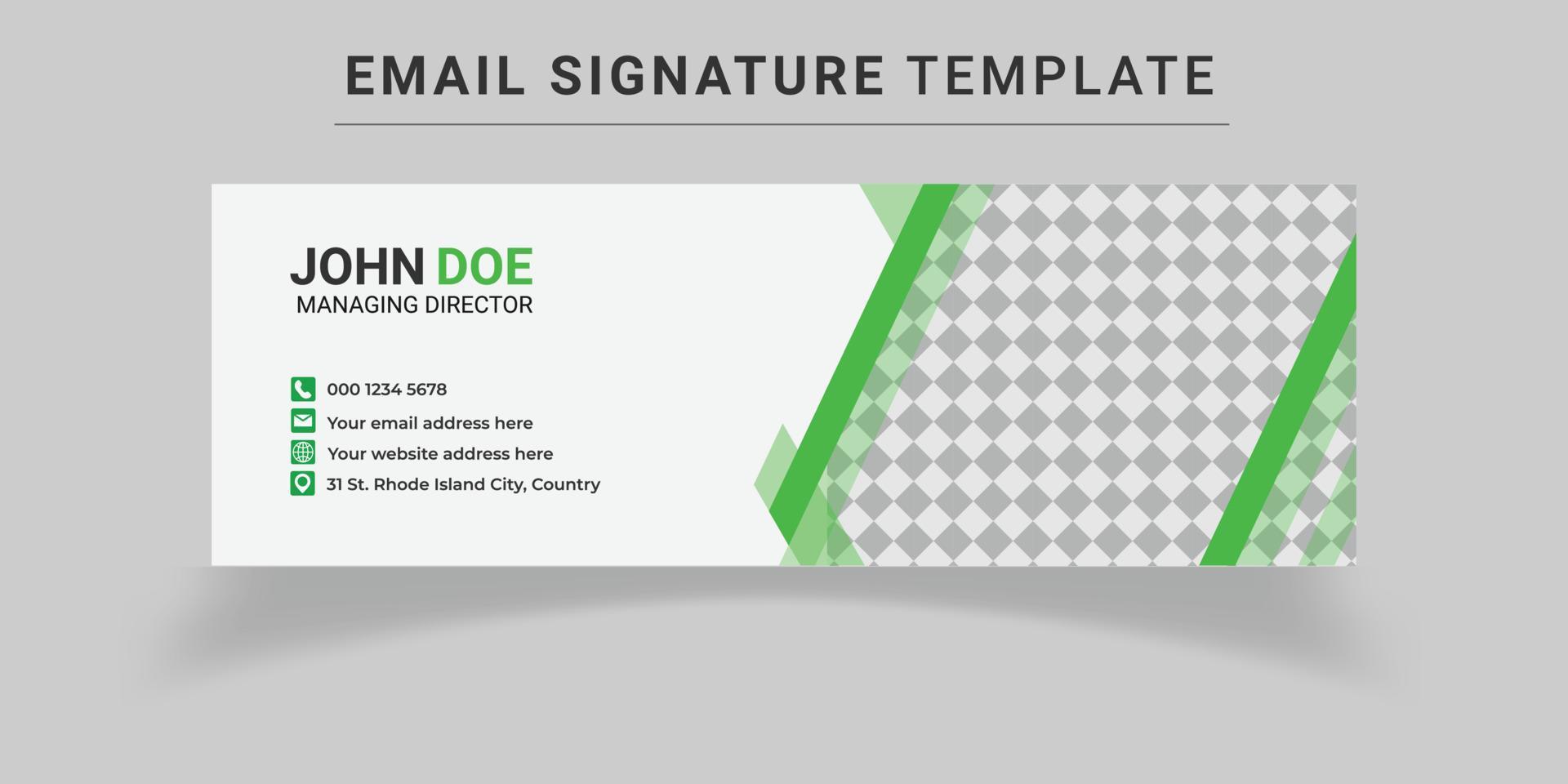 Email Signature Templates vector