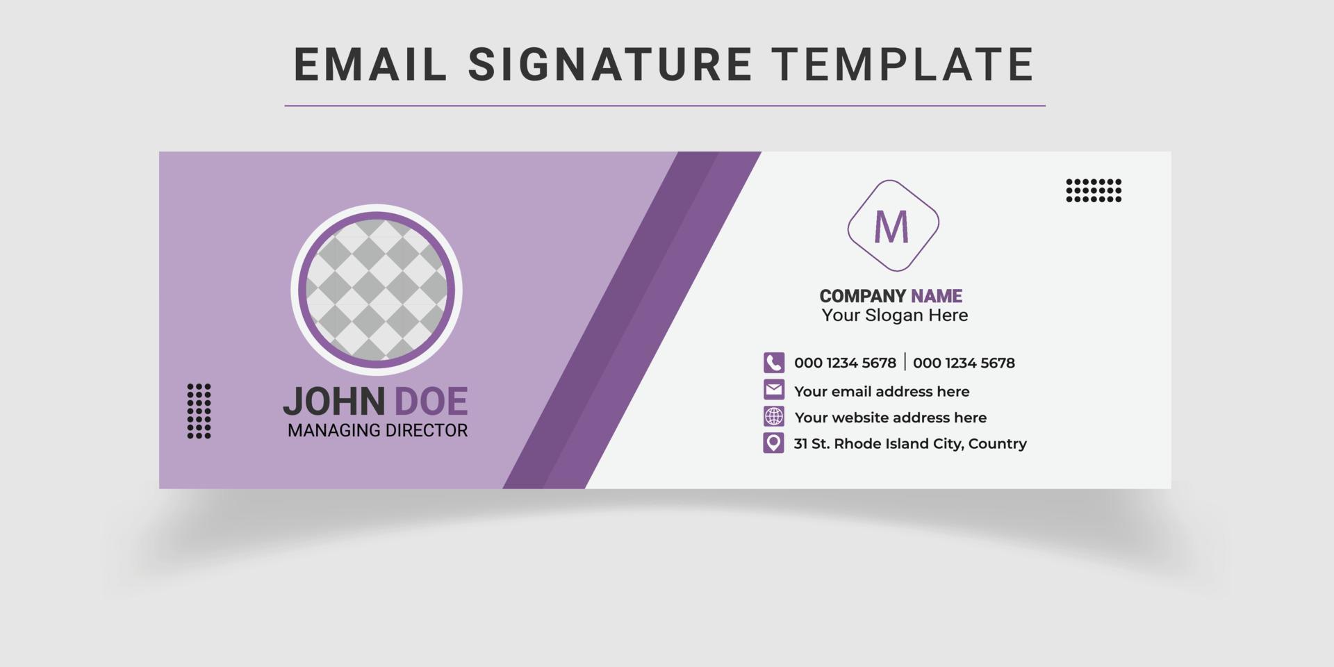 Email Signature Templates vector