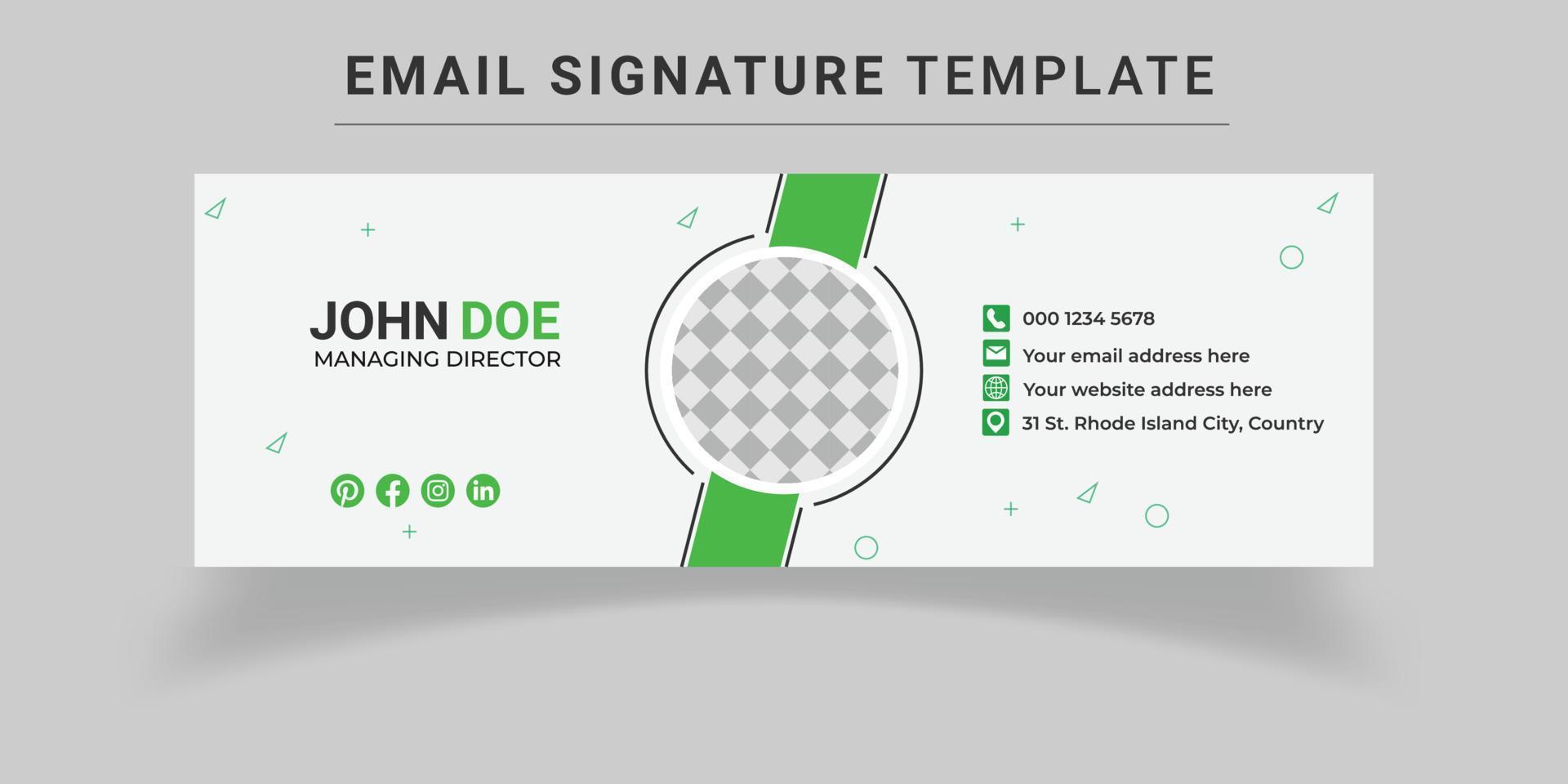Email Signature Templates vector