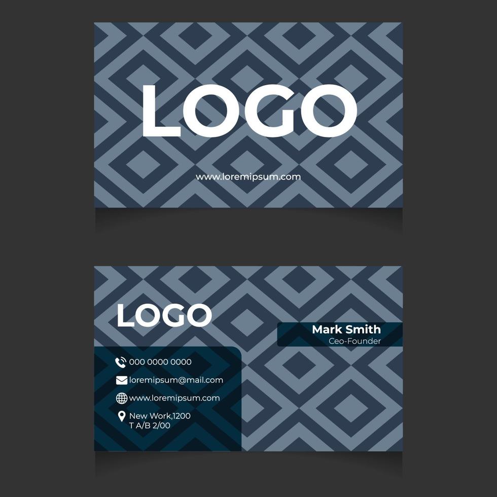 Modern creative business card template vector