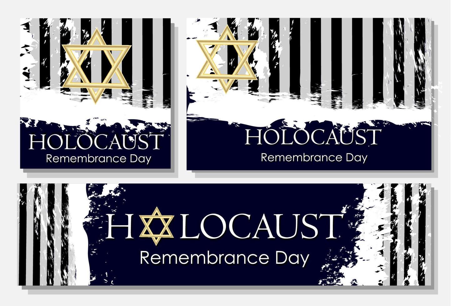 Holocaust. Poster for the day of remembrance of those killed in the Holocaust. fascist aggression against the Jews. vector