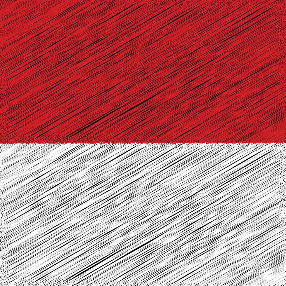Monaco National Day 19 November, Square Flag Design vector
