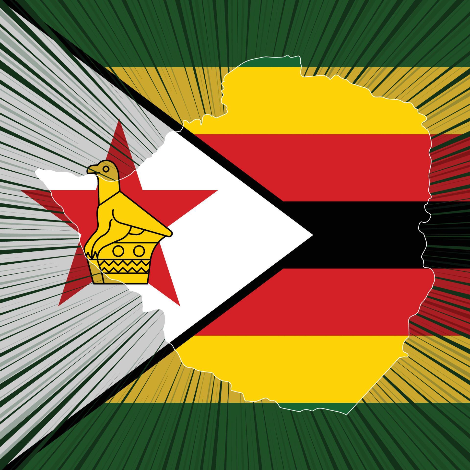 Zimbabwe Independence Day Map Design 10065555 Vector Art at Vecteezy