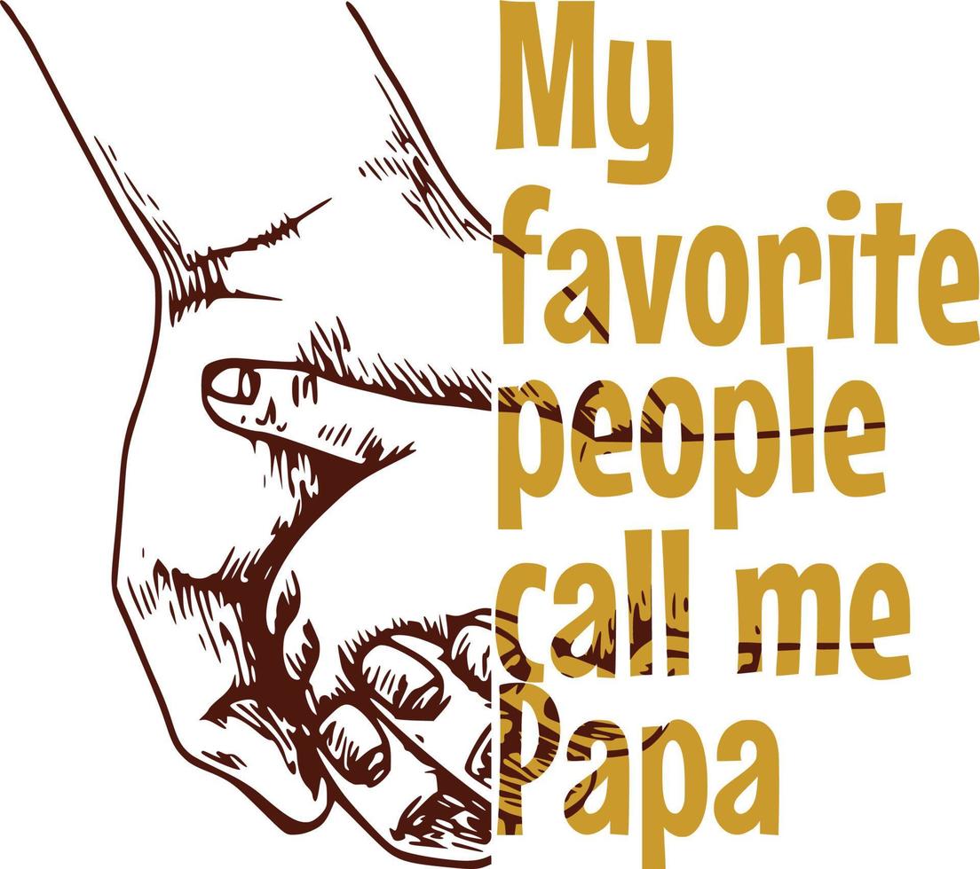 Print Dad Papa Background vector