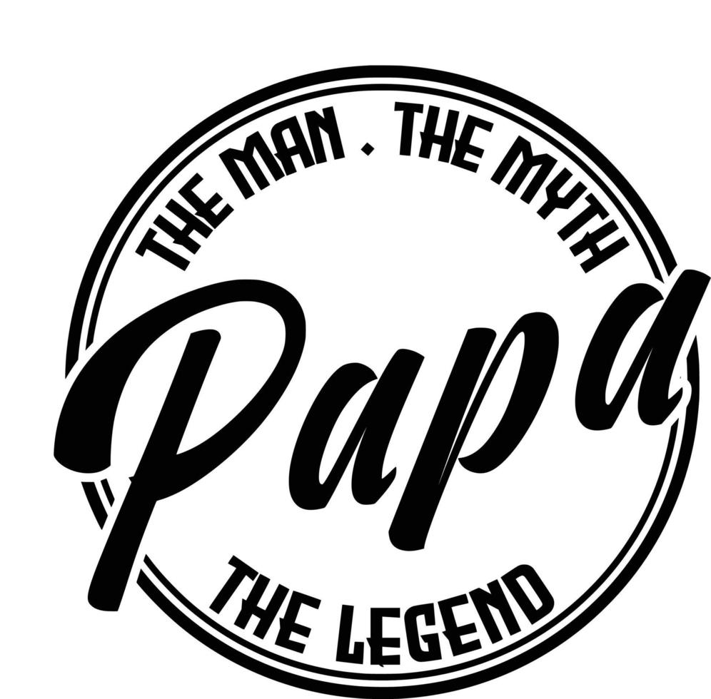 Print Dad Papa Background vector