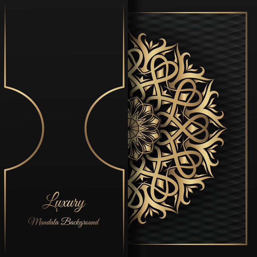 golden mandala  vintage ornament  background luxury vector