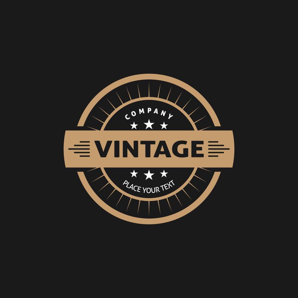 Circle retro vintage logo design 10066084 Vector Art at Vecteezy