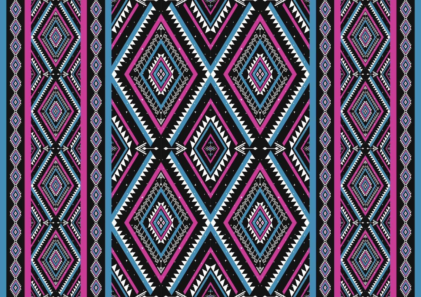 geométrico étnico oriental de patrones sin fisuras tradicional. estilo tribal a rayas. diseño para fondo, papel tapiz, ilustración vectorial, tela, ropa, batik, alfombra, bordado. vector