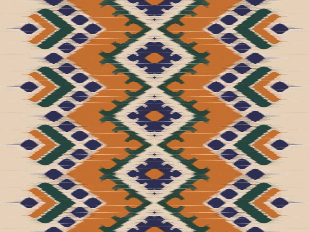 Abstract colorful ikat art. ethnic seamless pattern in tribal. Striped Mexican style. Design for background, illustration, wrapping, clothing, batik, fabric, embroidery. vector