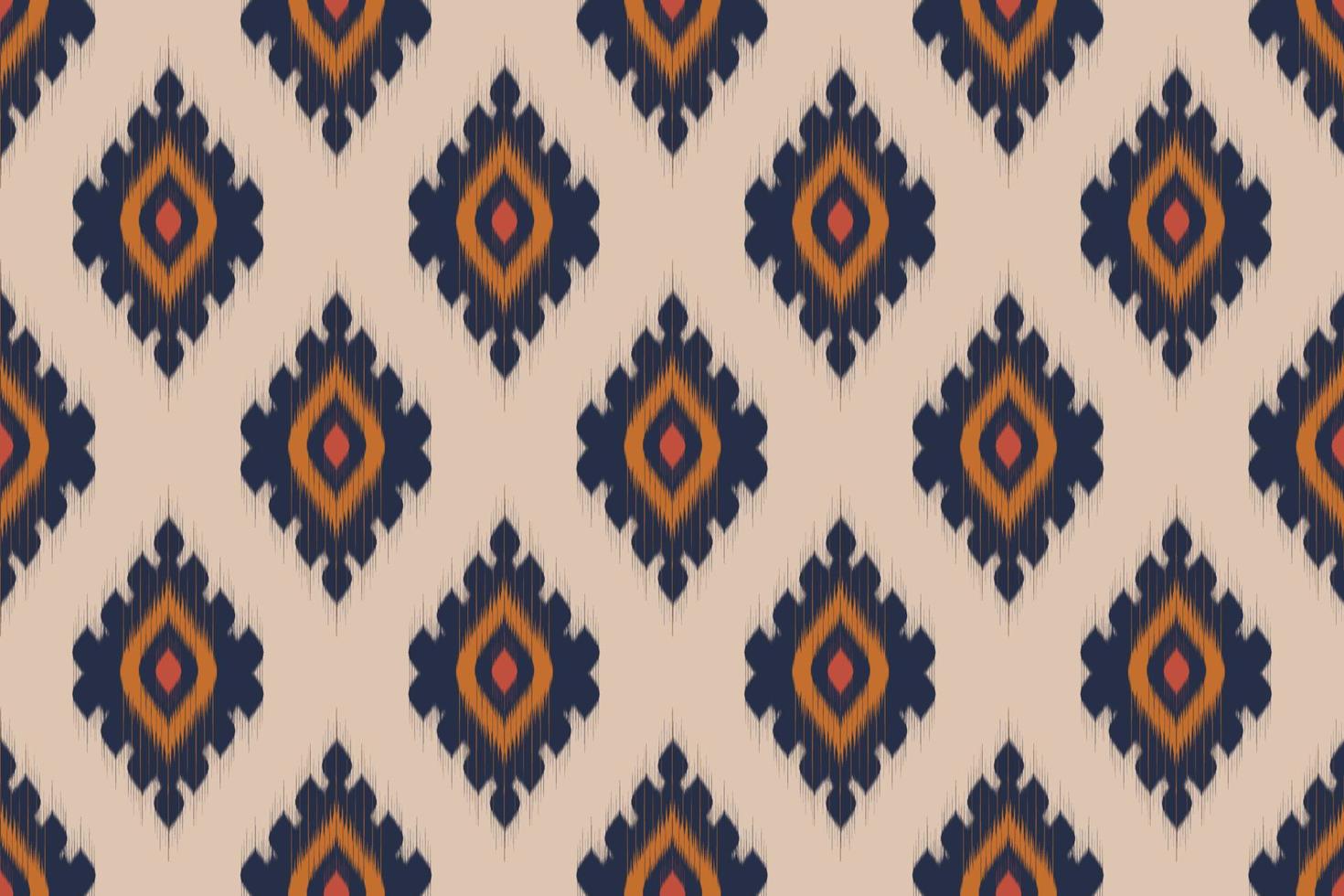 Geometric ethnic oriental ikat seamless pattern traditional. Design for background, wallpaper, vector illustration, fabric, clothing, batik, carpet, embroidery.