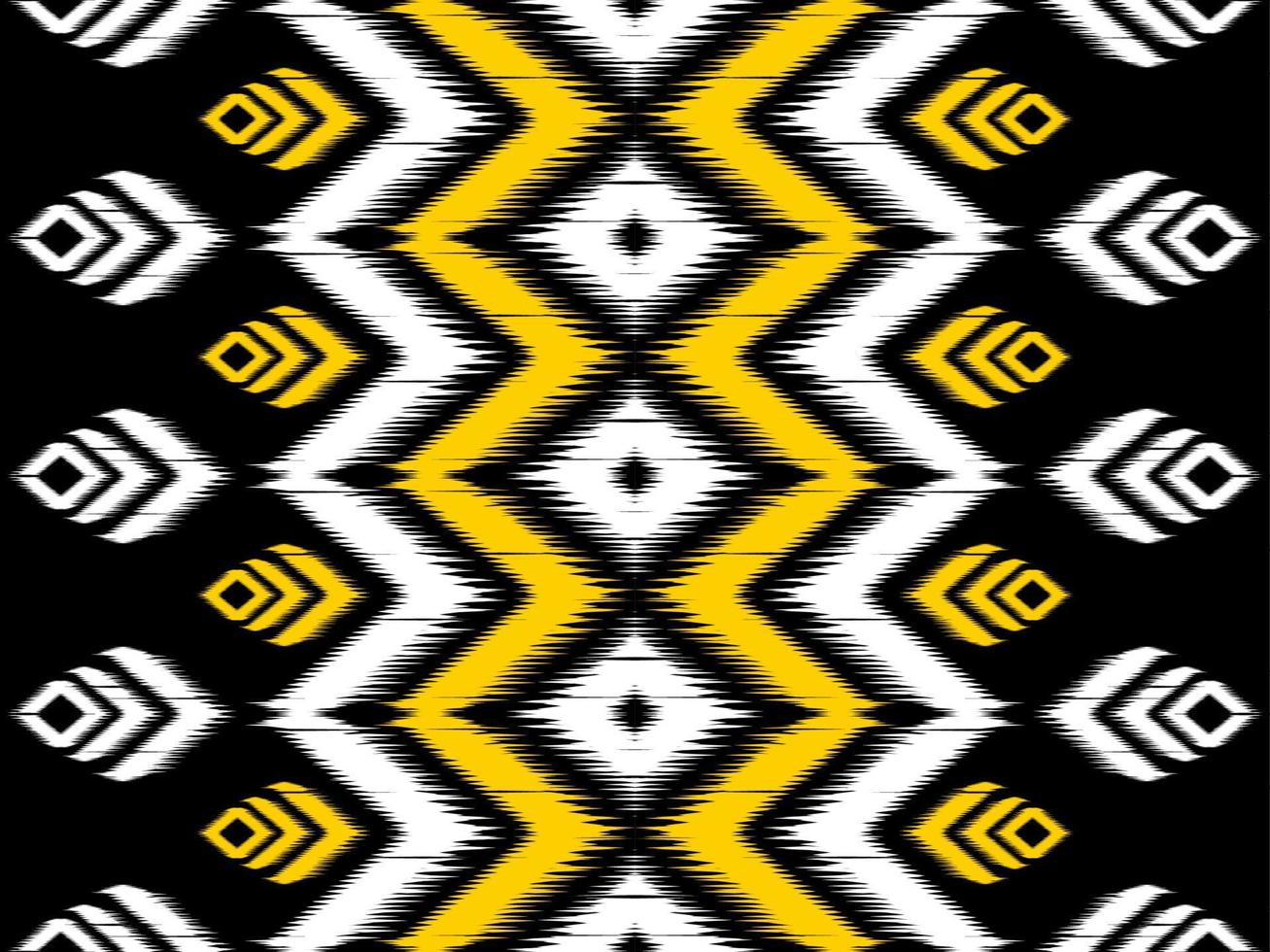 patrón sin costuras ikat en tribal. geométrico étnico tradicional. estilo mexicano a rayas. diseño para fondo, papel tapiz, ilustración vectorial, tela, ropa, batik, alfombra, bordado. vector