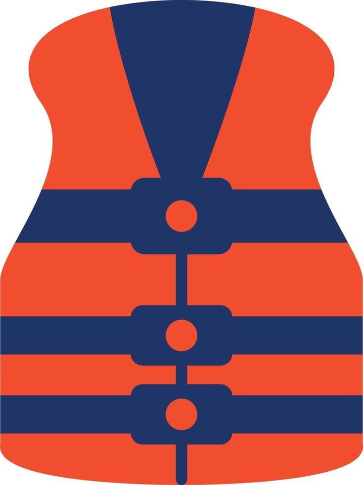 Life Jacket Color Icon vector