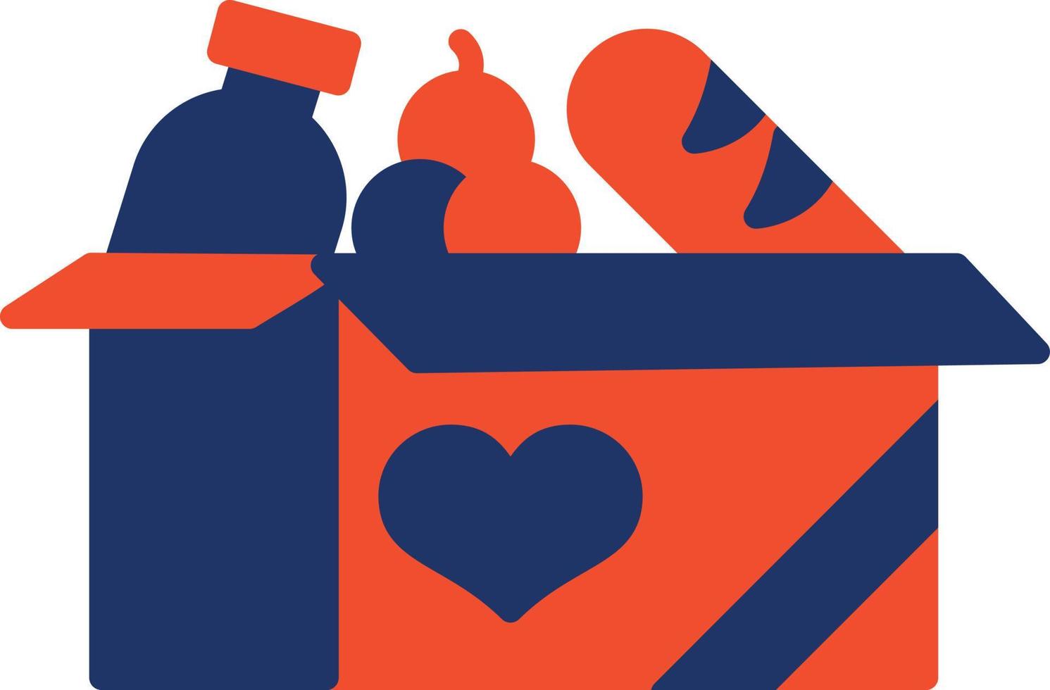 Food Donate Color Icon vector