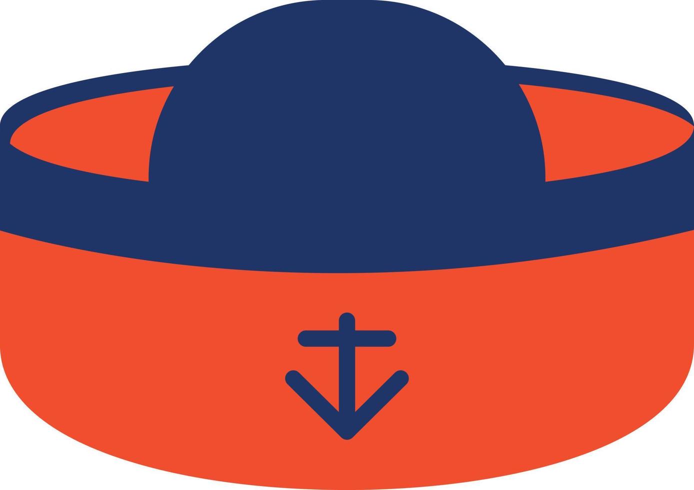 Sailor Hat Color Icon vector