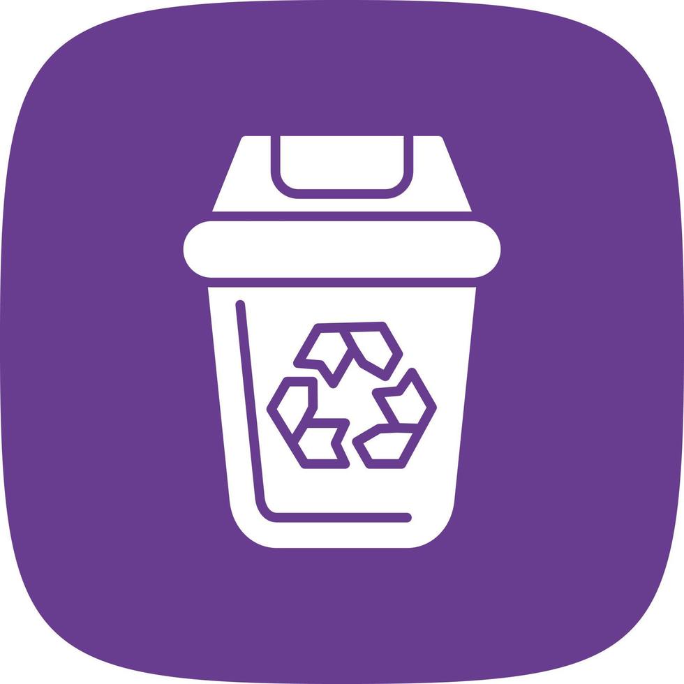 Dustbin Color Icon vector