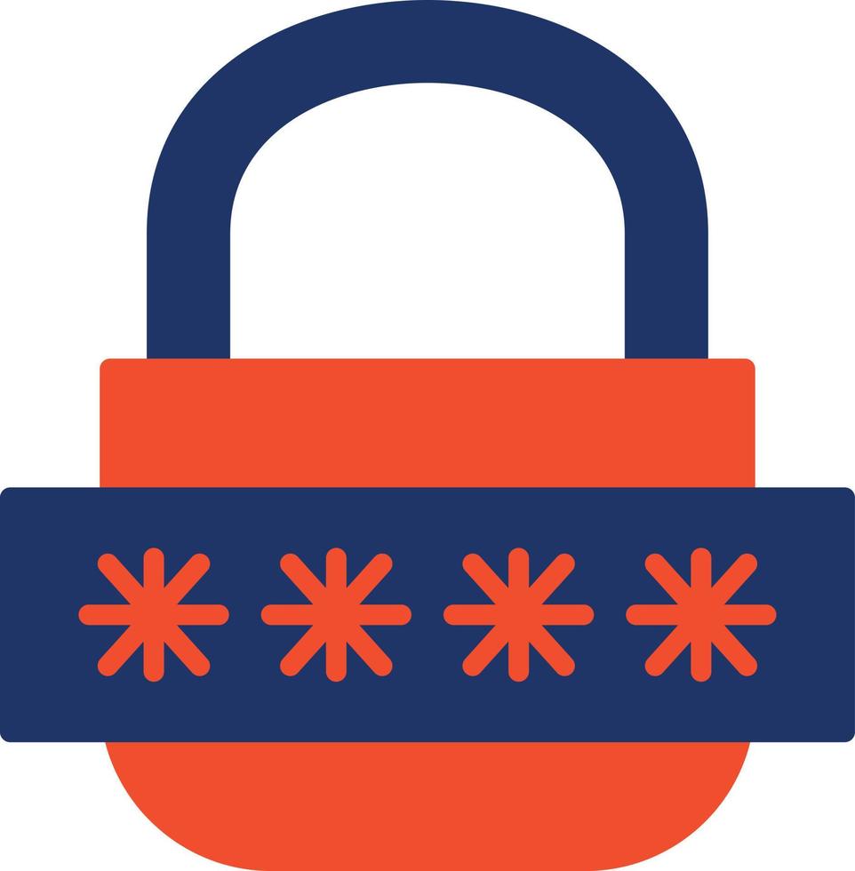 Password Color Icon vector