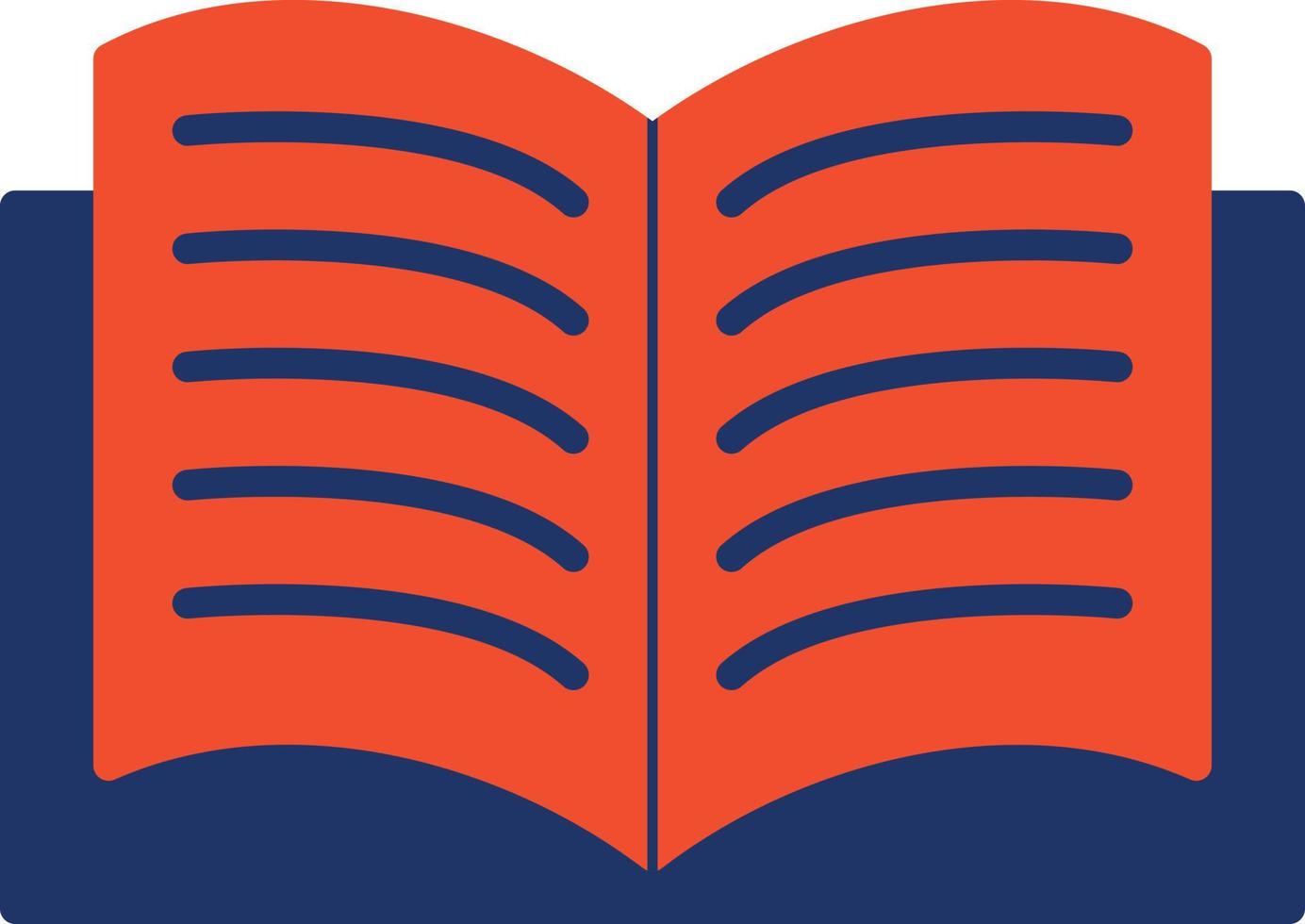 Open Book Color Icon vector
