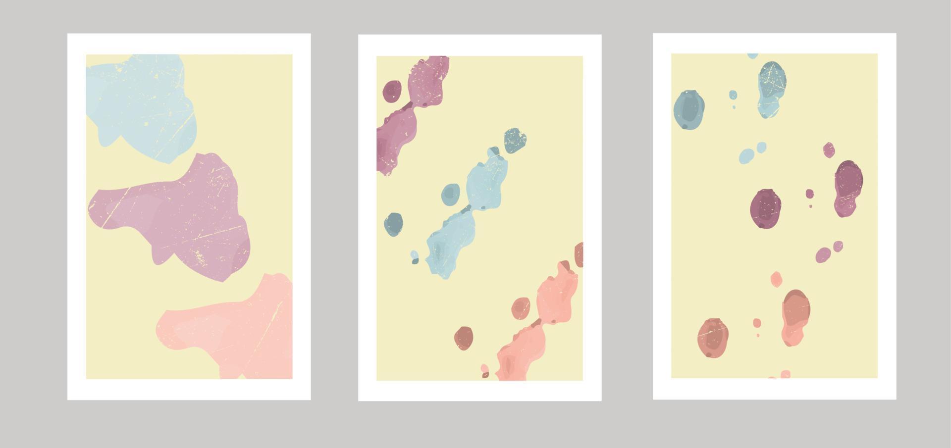 abstract background with watercolor blots vector