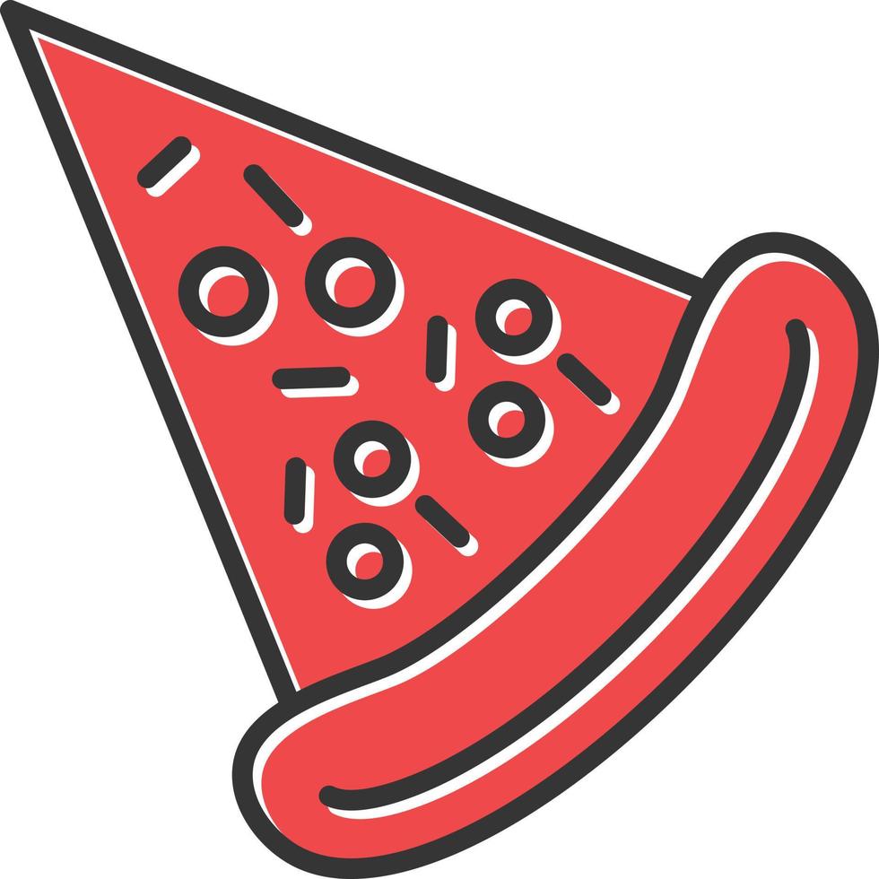 pizza rellena retro vector