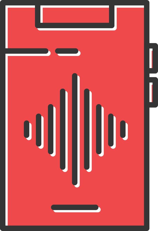 Audio Filled Retro vector