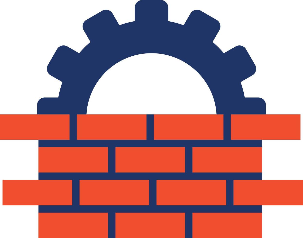 Bricks Color Icon vector