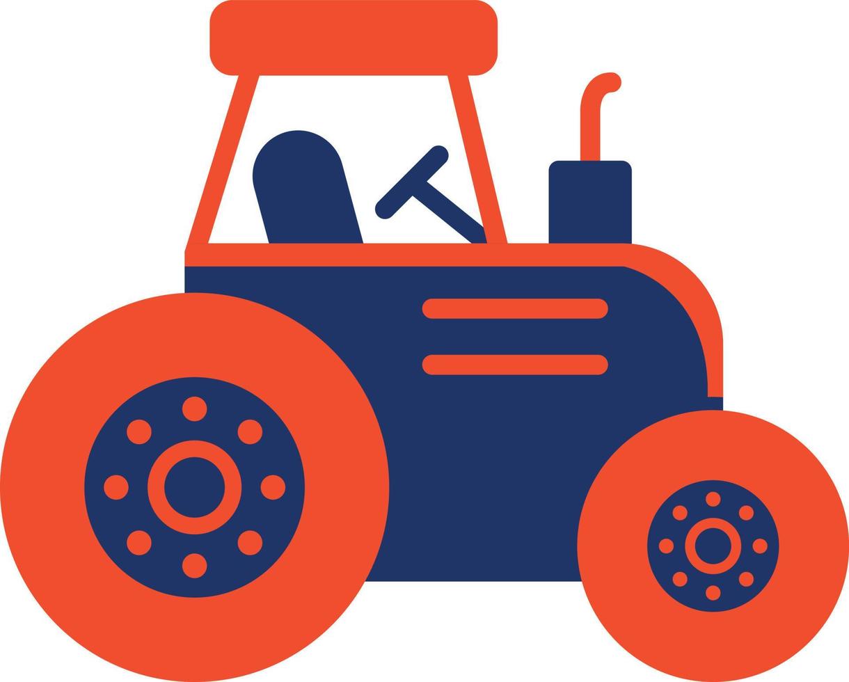 icono de color de tractor vector