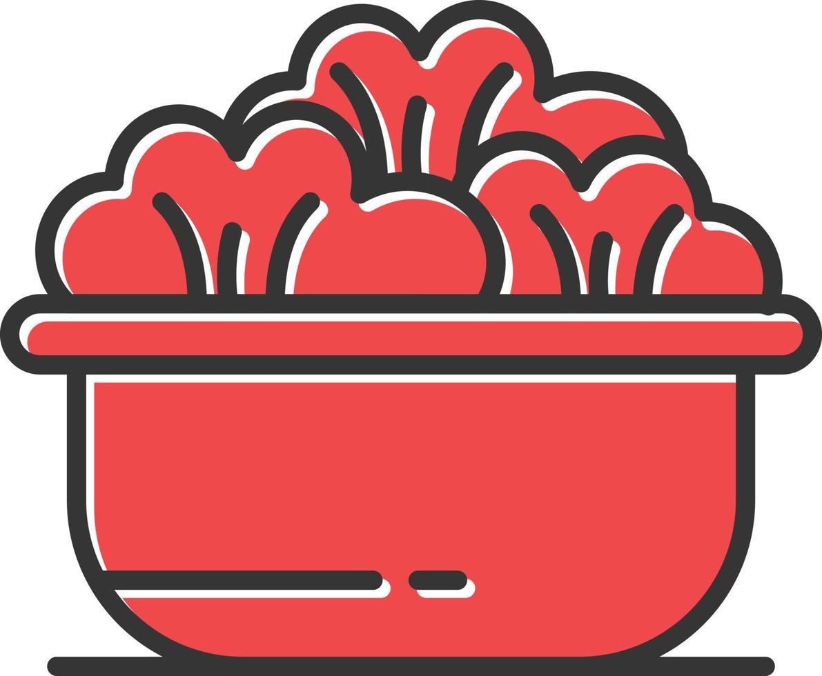 Salad Filled Retro vector