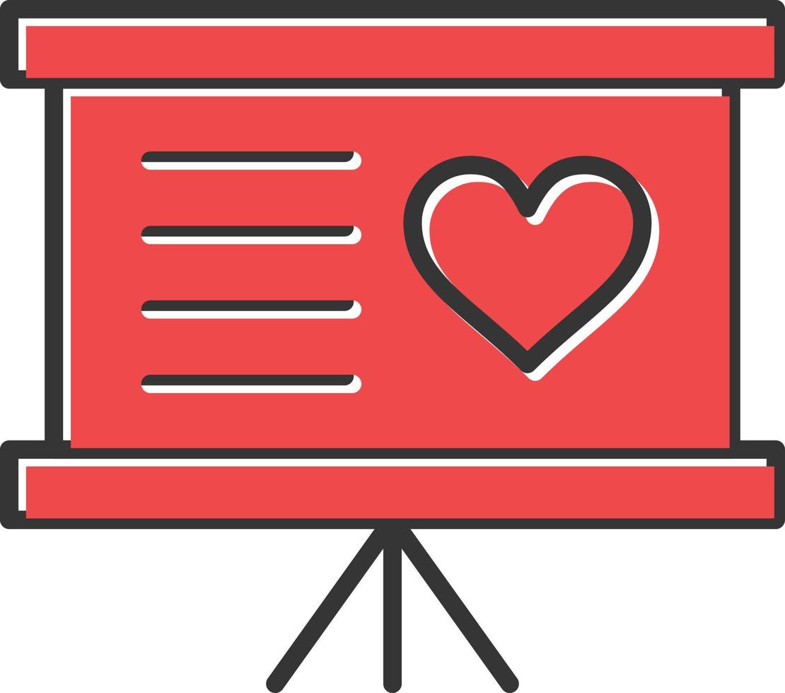Teaching Filled Retro vector