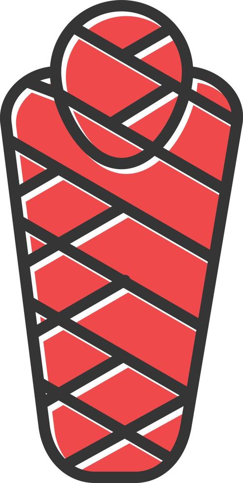 Mummy Filled Retro vector