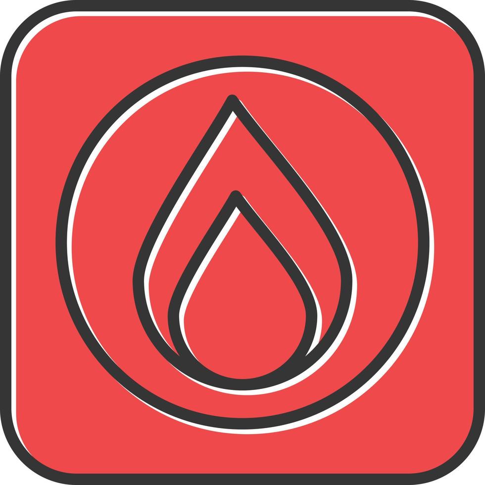 Emergency Button Filled Retro vector
