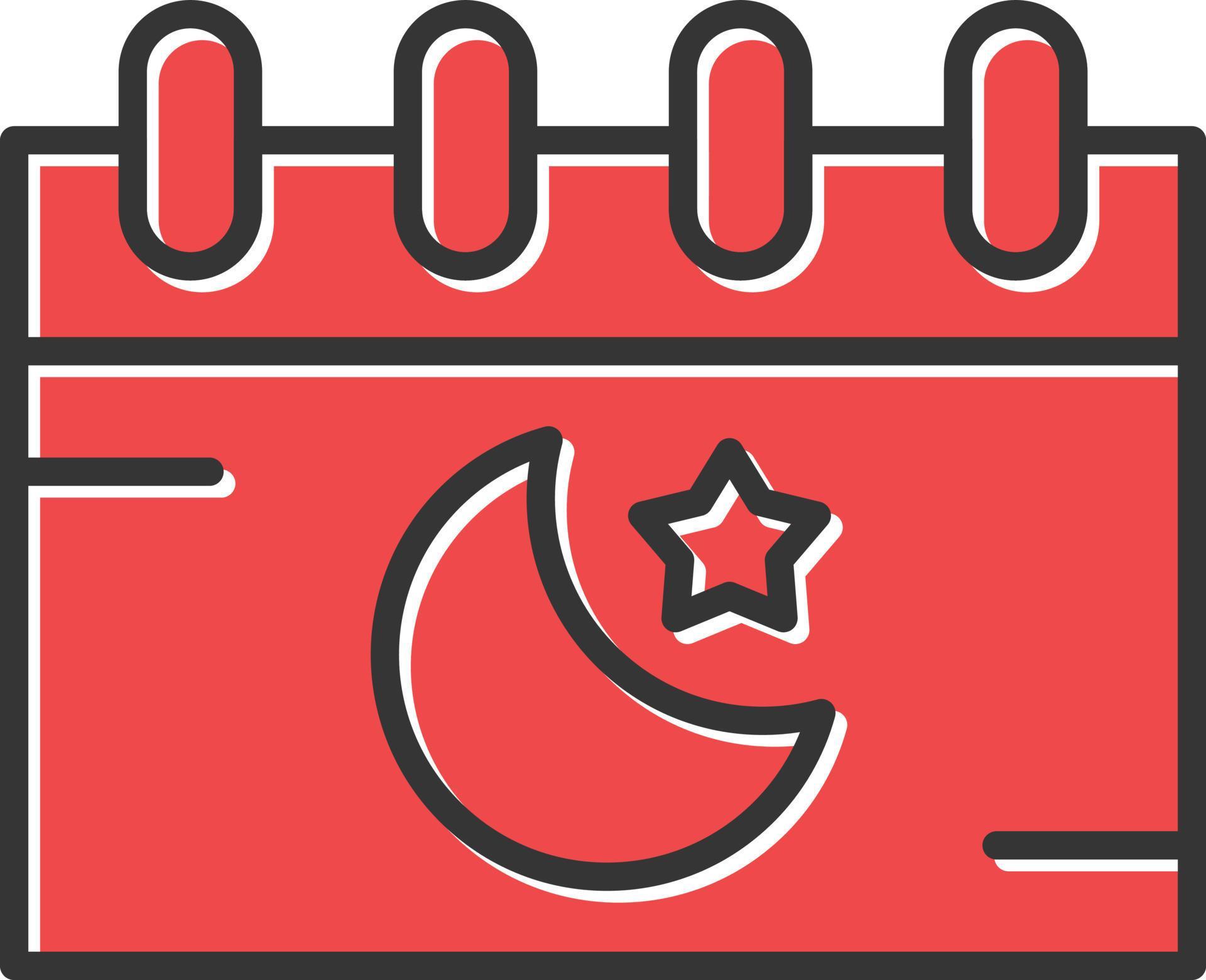 Islamic Calendar Filled Retro 10067032 Vector Art at Vecteezy