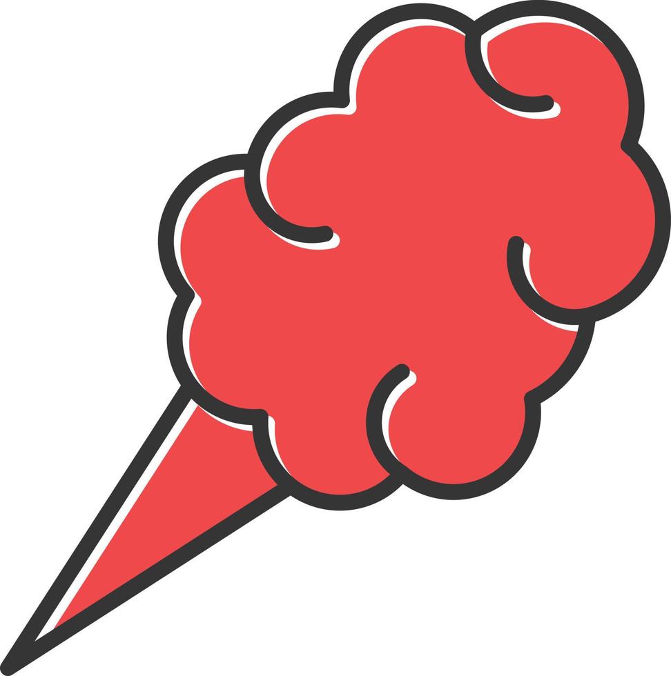 Cotton Candy Filled Retro vector