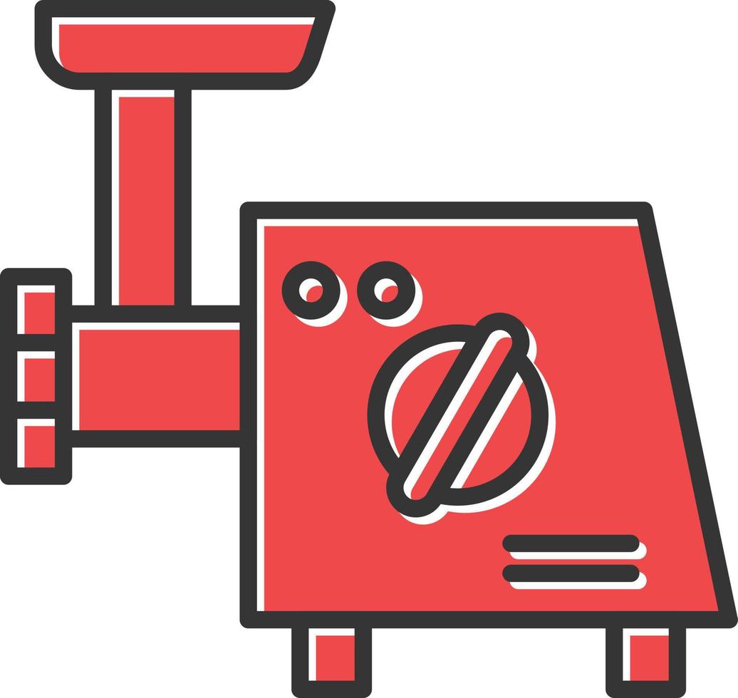 Meat Grinder Filled Retro vector