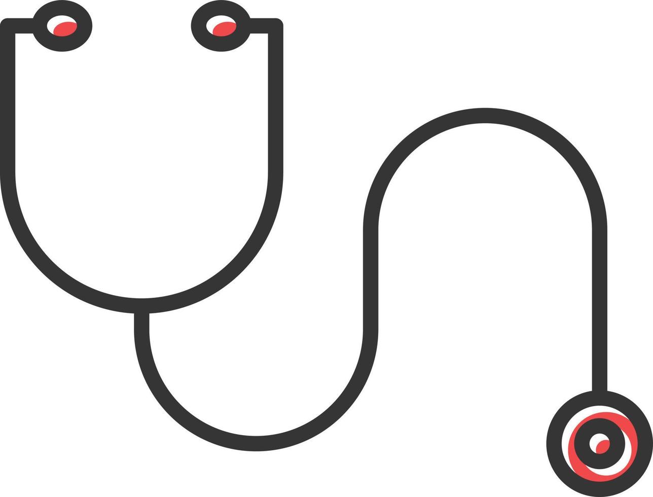 Stethoscope Filled Retro vector