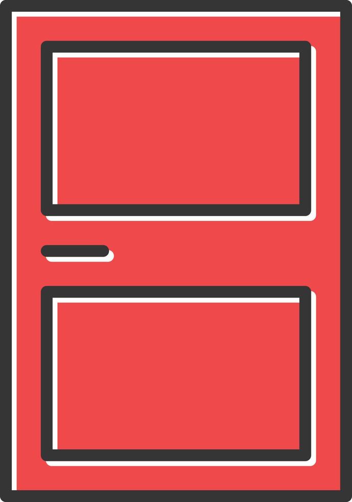 Door Filled Icon vector
