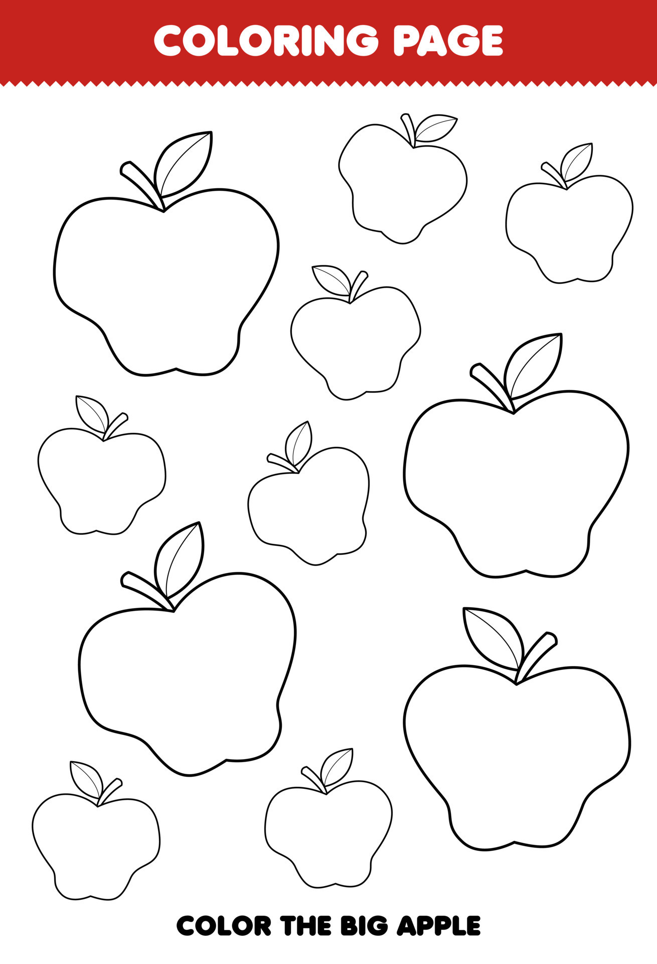 juego educativo para niños página para colorear imagen grande o pequeña