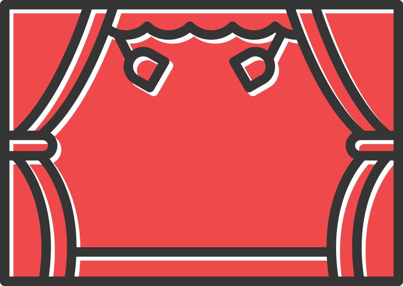 Stage Filled Retro vector