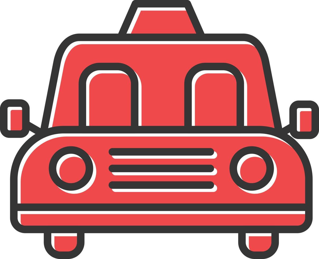 Taxi Filled Icon vector