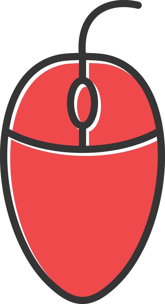 Mouse Filled Icon vector
