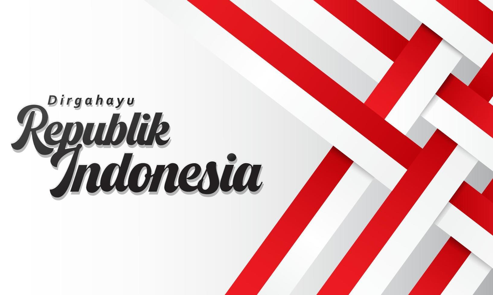 Indonesia independence day design background. August 17th. Vector illustration