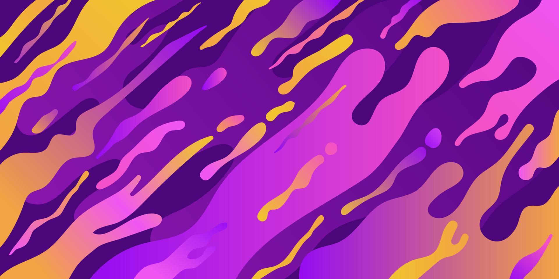 Multicolor fluid abstract background. Vector illustration