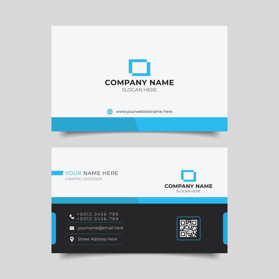 Professional elegant modern business card design vector