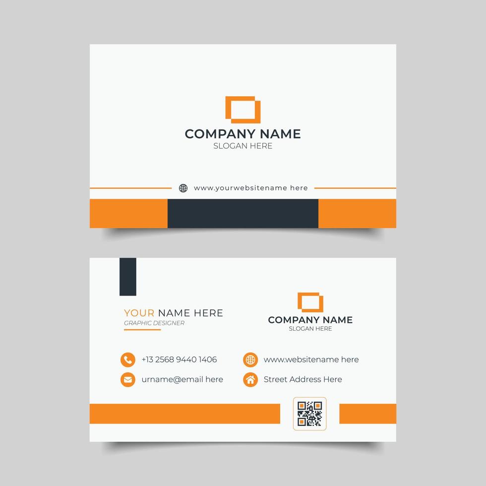 Professional elegant modern business card design vector