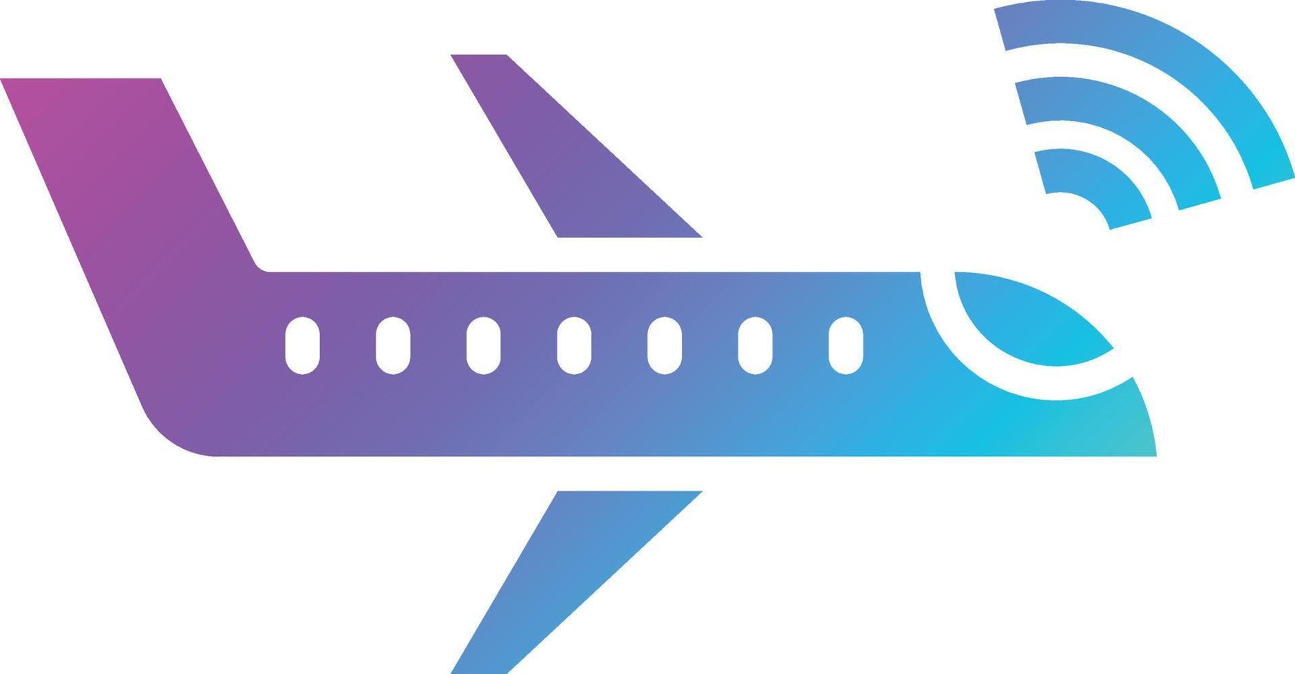 ilustración de diseño de icono de vector de avión